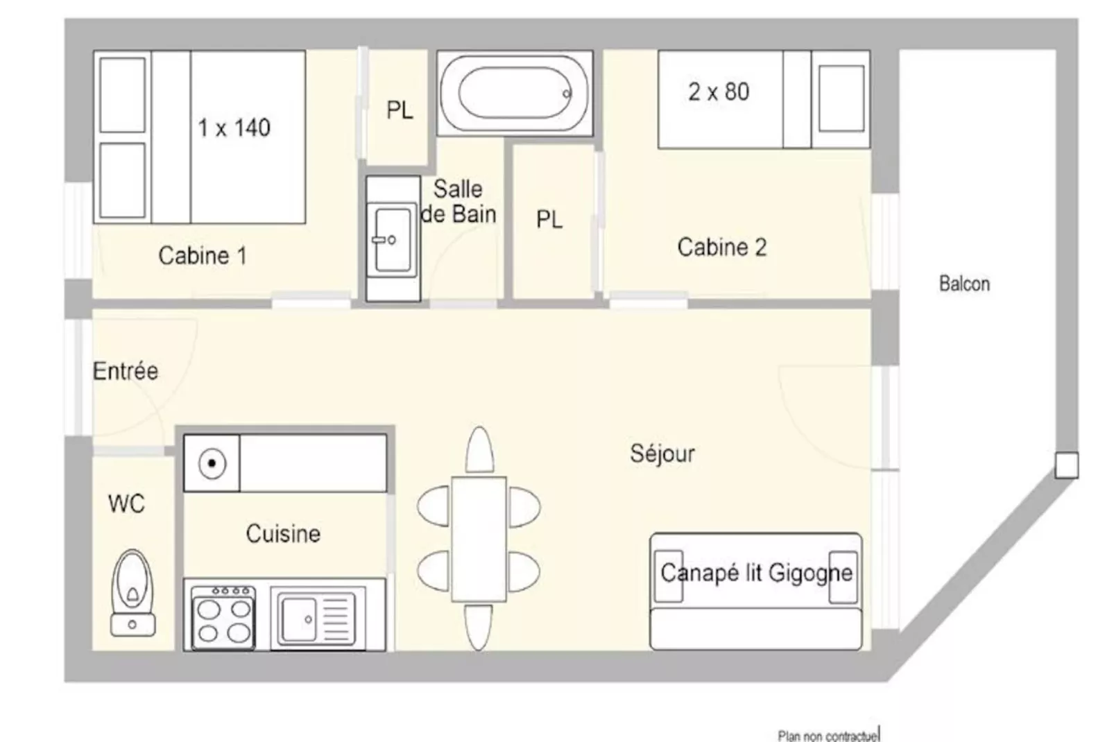 Résidence Les Gentianes-Niet-getagd