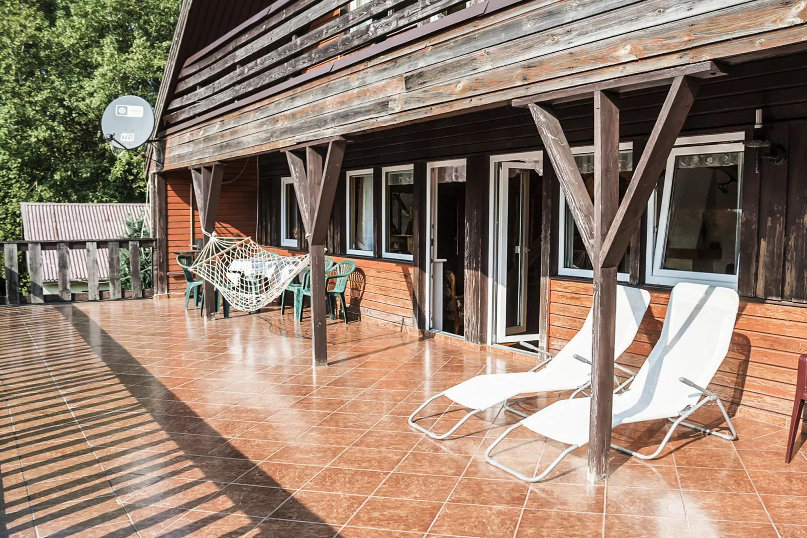 Dom wakacyjny w Szymbarku dla max 8 osób-Terrasbalkon