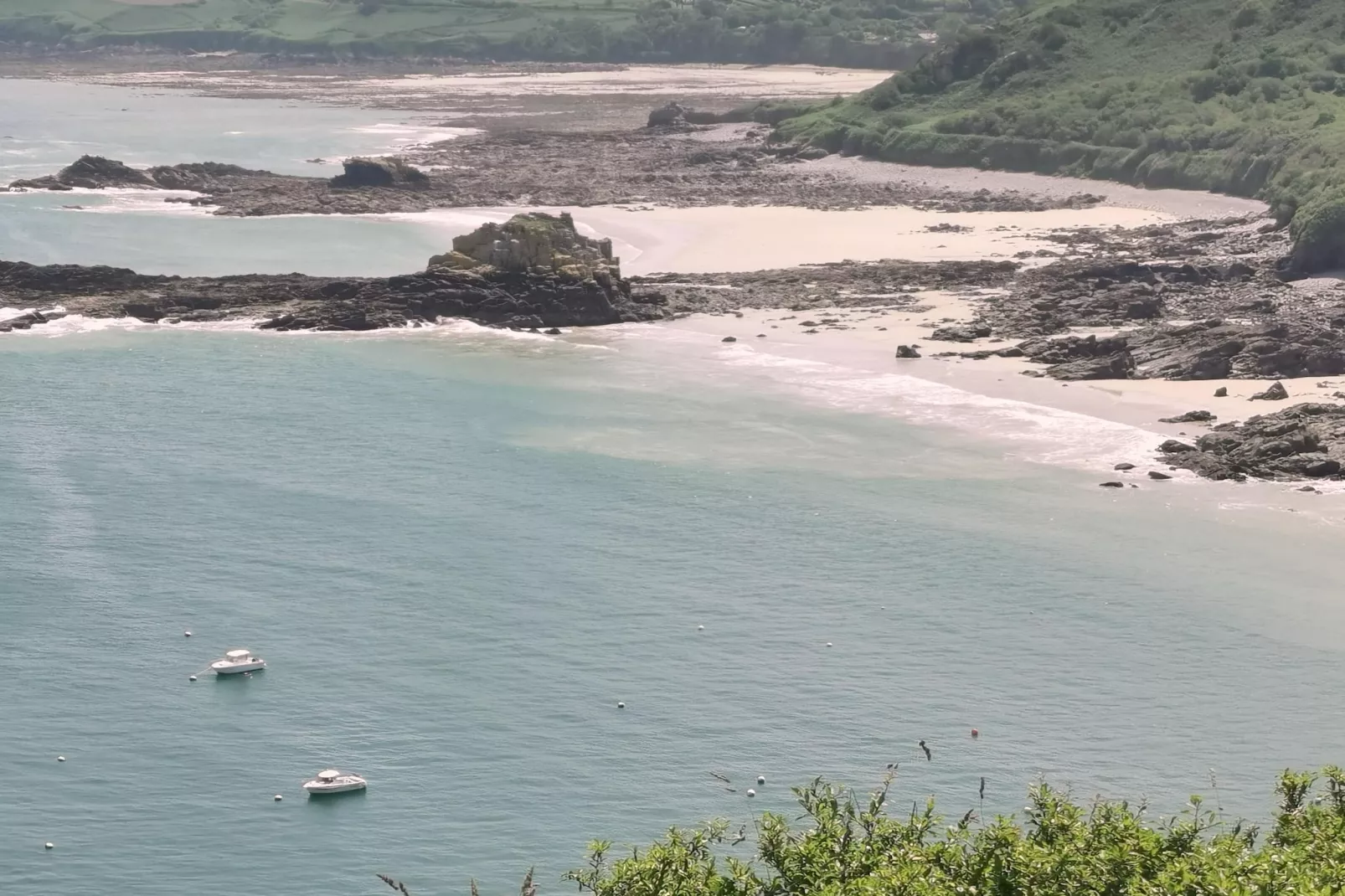 Granitsteinhaus in Guimaëc-Gebied winter 1km