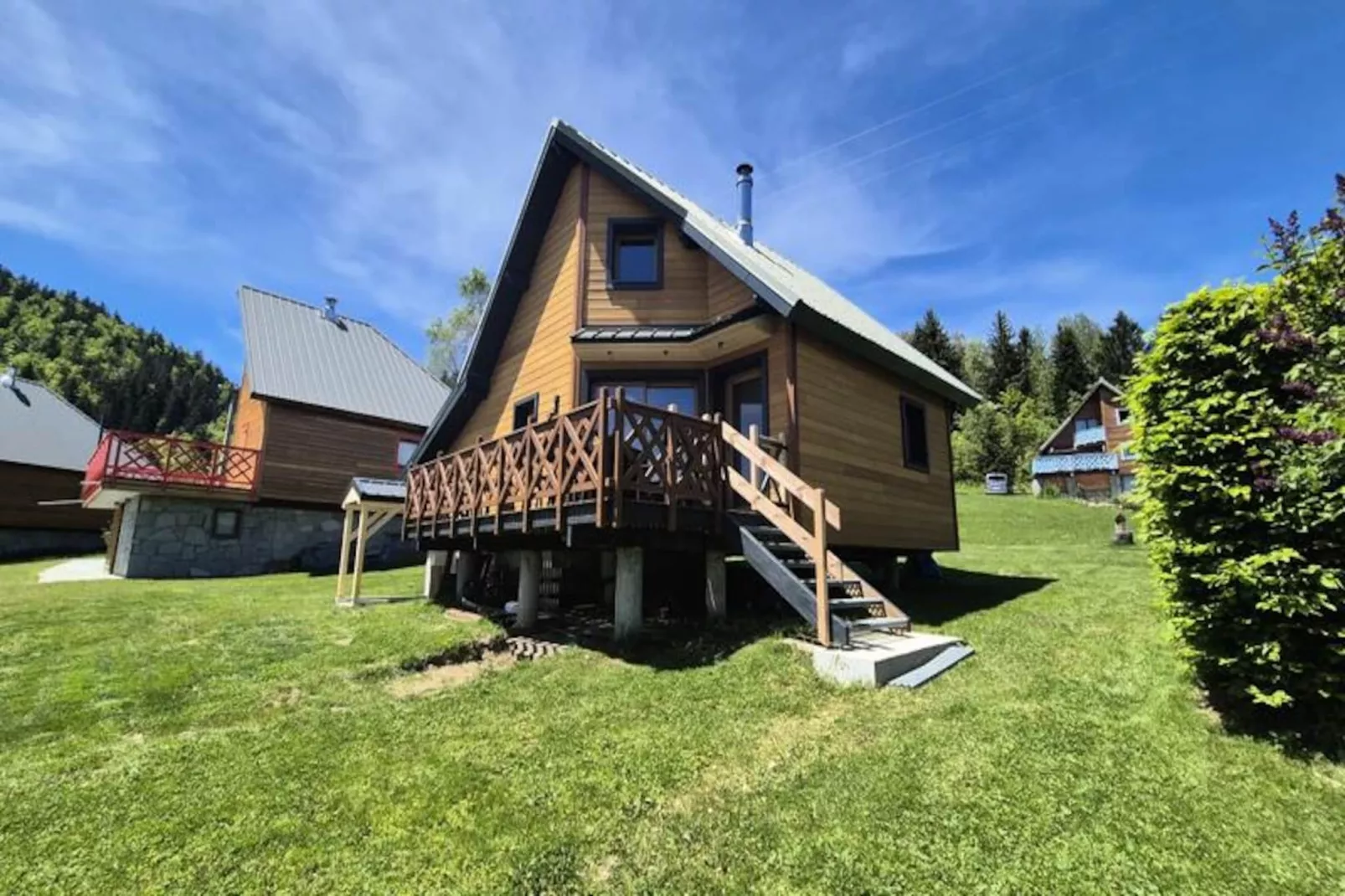 Chalet Nordique Pour 6 Personnes à La Féclaz - Piscine été-Niet-getagd