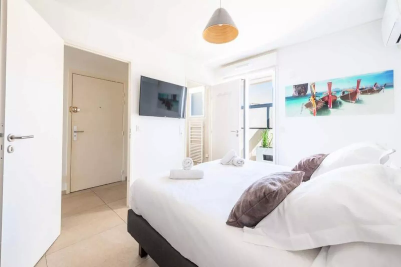 Résidence 4p Rooftop Avec Jacuzzi & Parking, Cannes-Niet-getagd