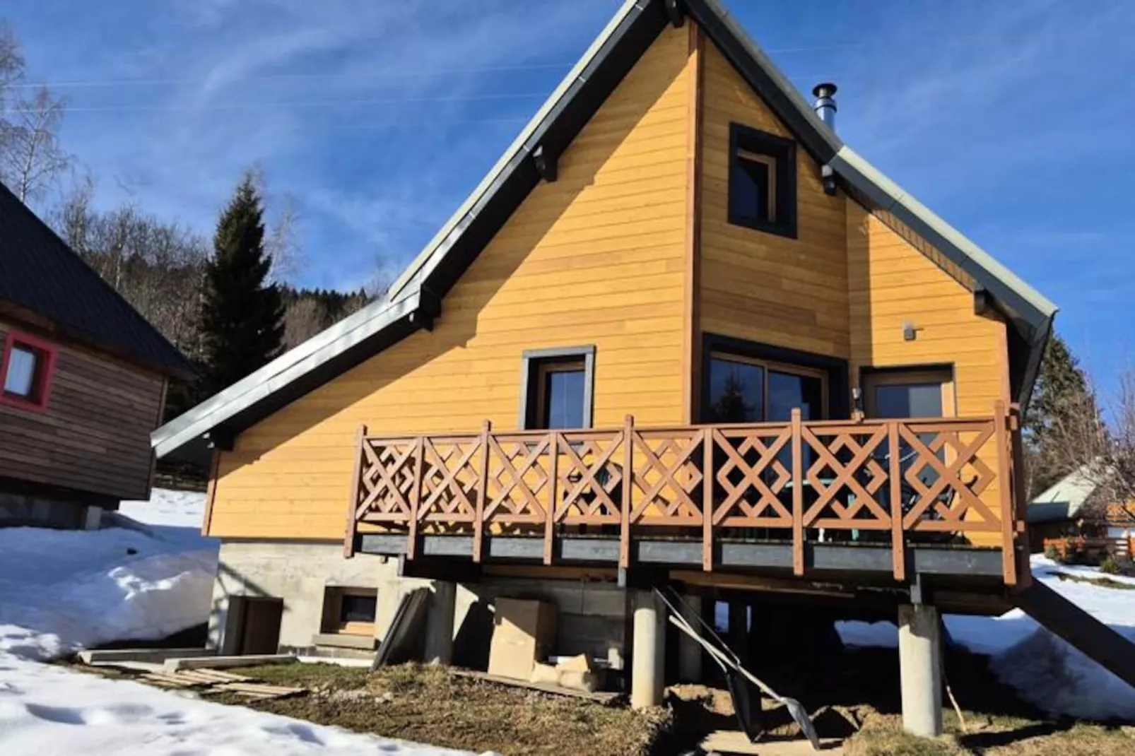 Chalet Nordique Pour 6 Personnes à La Féclaz - Piscine été-Niet-getagd