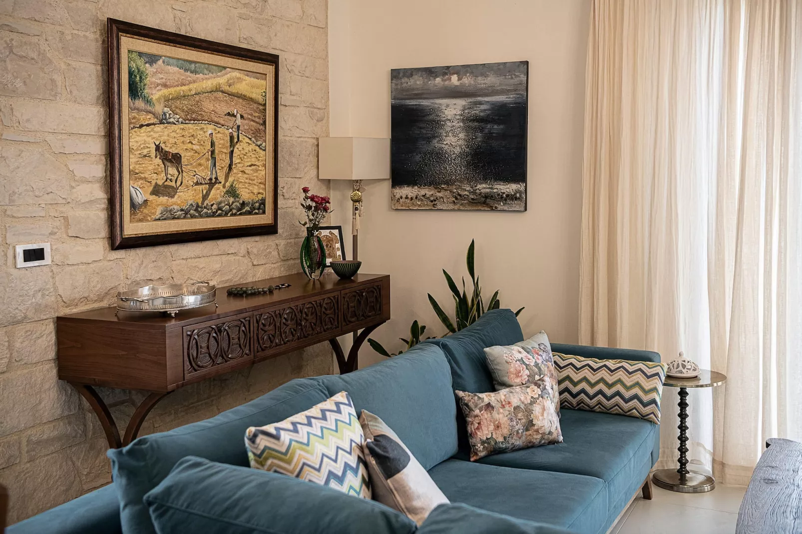 Villa Aloni 4prs - Woonkamer