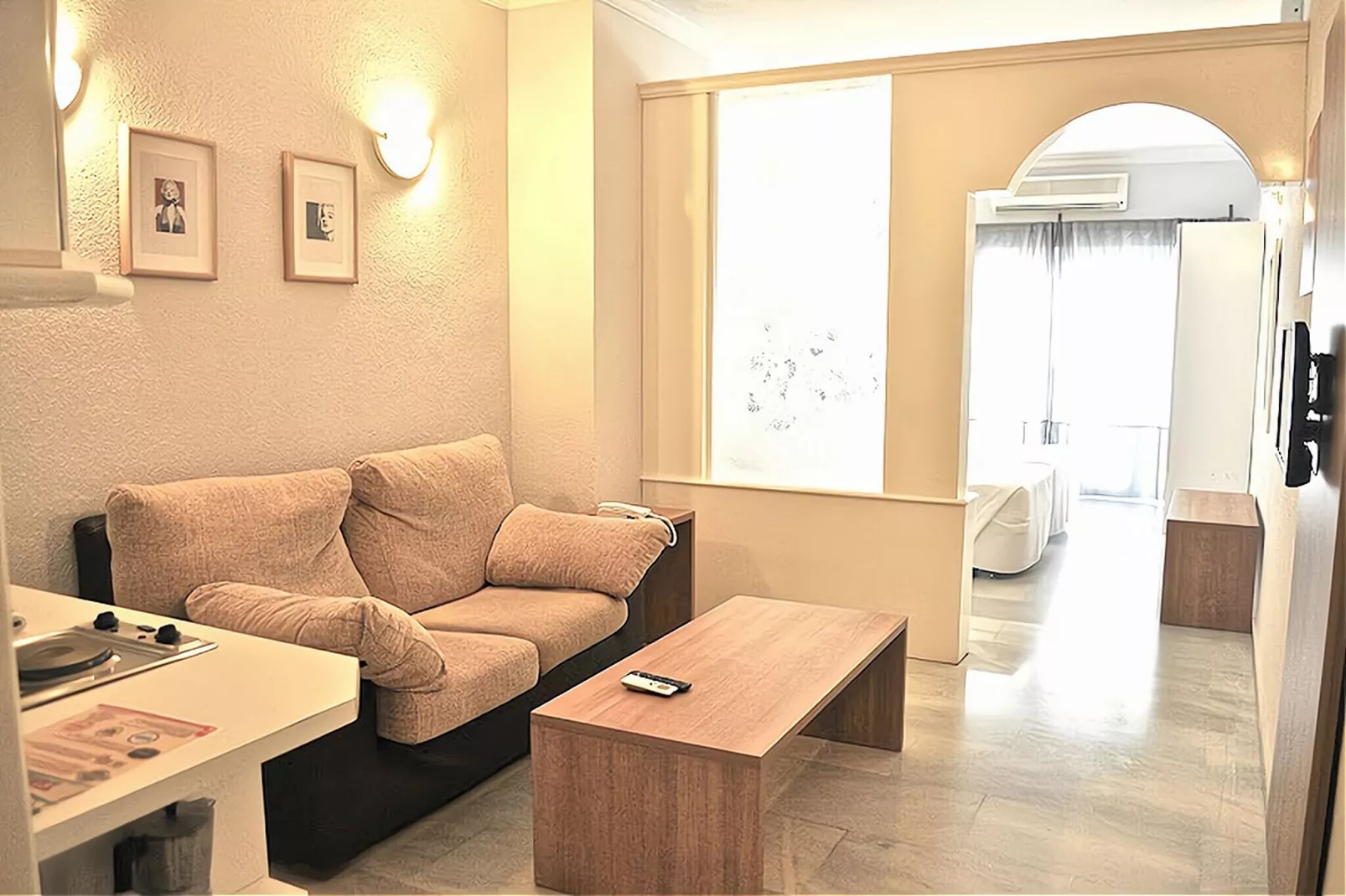 Apto 1dormitorio 4pax-Woonkamer
