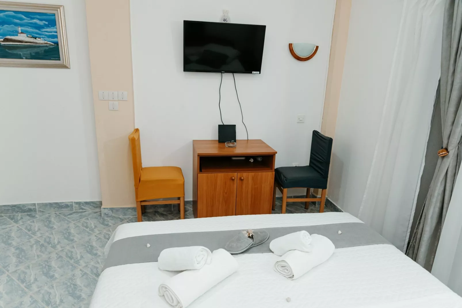 Apartments Dragobratović - Superior One Bedroom  Apartment with  Balcony and Side Sea View (Apartment 4)-Binnen