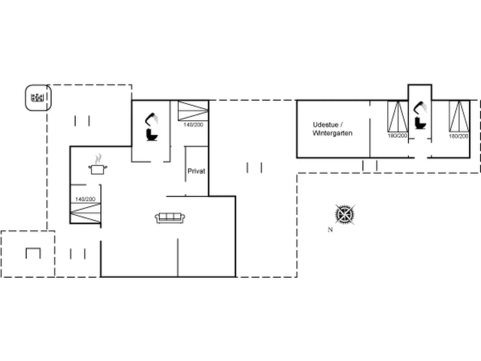 "Helmina" - 125m from the sea