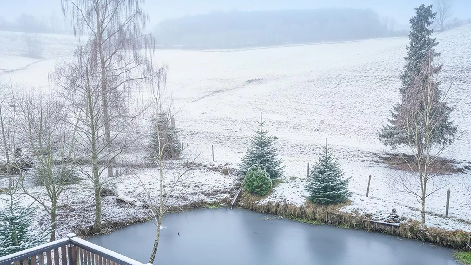 Am Damwildgehege II-Uitzicht winter