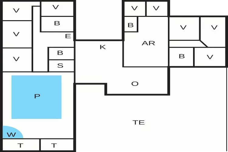 5 sterren vakantie huis in Jerup-Plattegrond