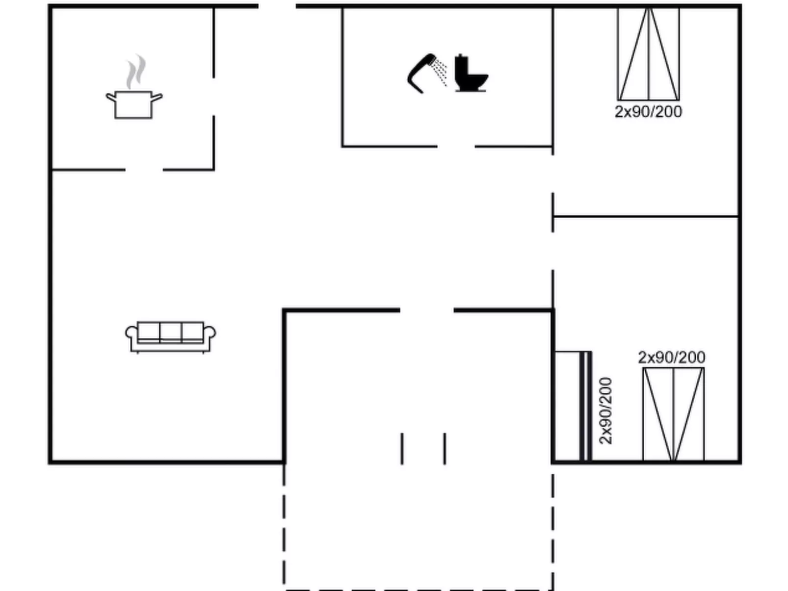 "Menard" - 1.2km from the sea-Binnen