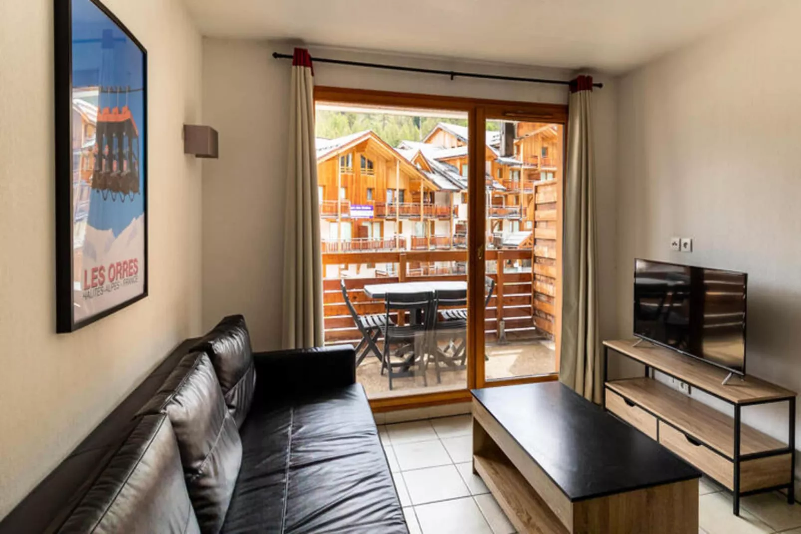 Résidence Le Balcon Des Airelles-Woonkamer