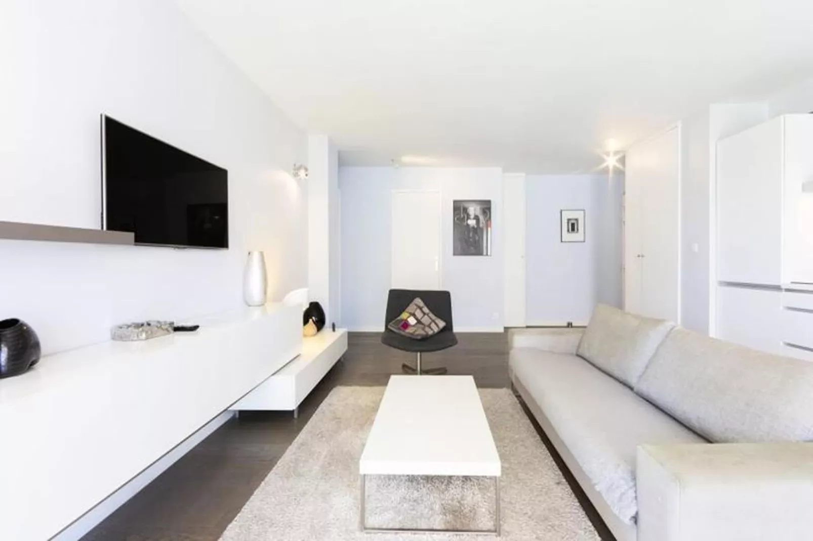 Résidence Moderne Appartement 2 Chambres/1 Salle De Bain, Terrasse Calme/aper&ccedil;u Mer-Woonkamer