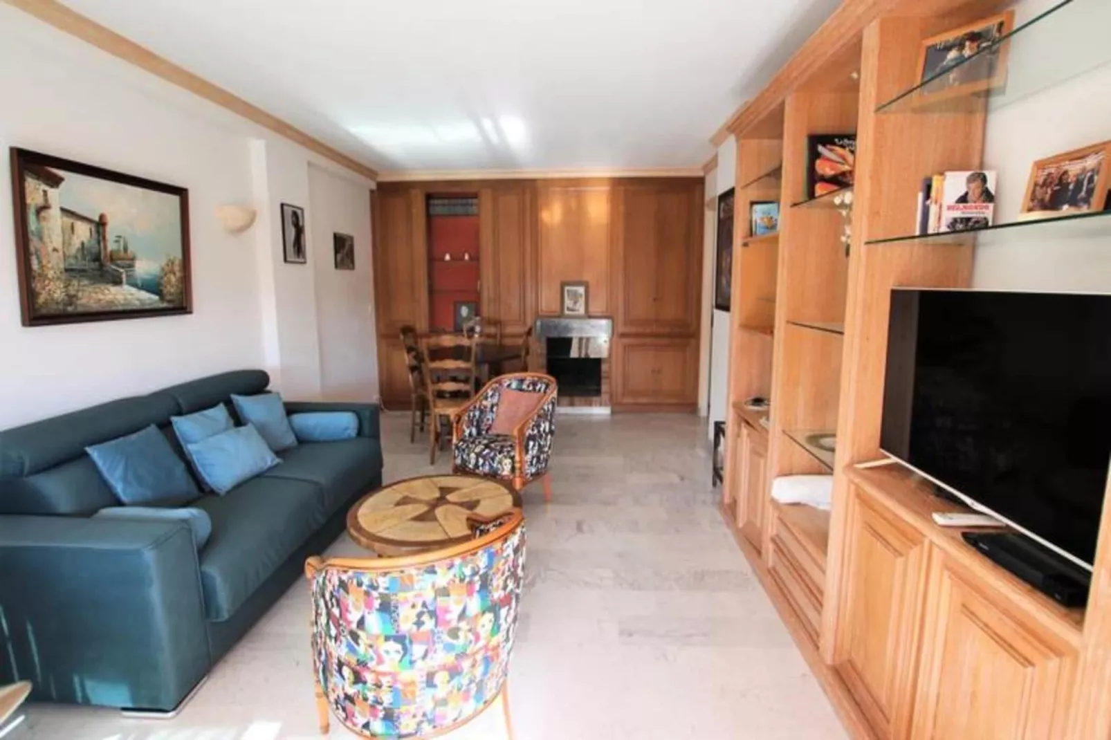 Résidence Appartement Climatis&eacute; 5 Voyageurs De 80 M2, Centre Ville Et Croisette-Woonkamer