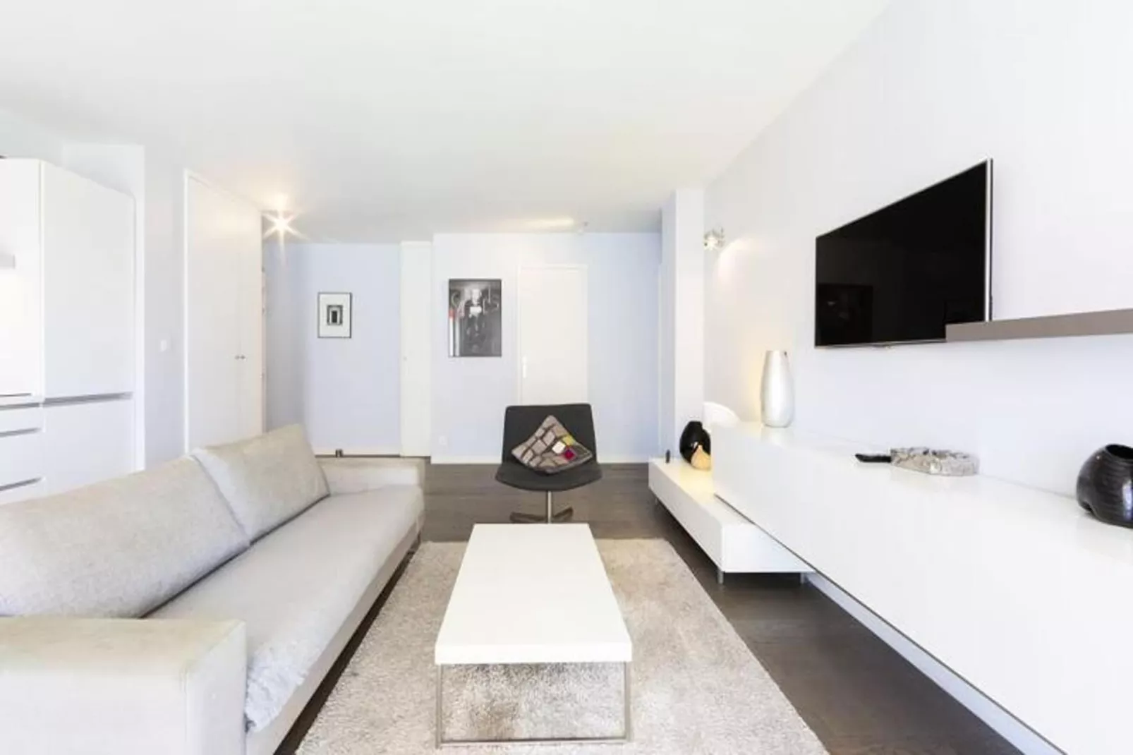 Résidence Moderne Appartement 2 Chambres/1 Salle De Bain, Terrasse Calme/aper&ccedil;u Mer-Woonkamer