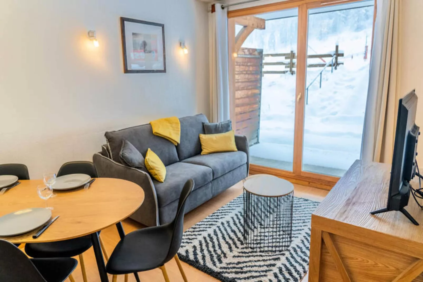 Résidence Le Parc Des Airelles - Woonkamer