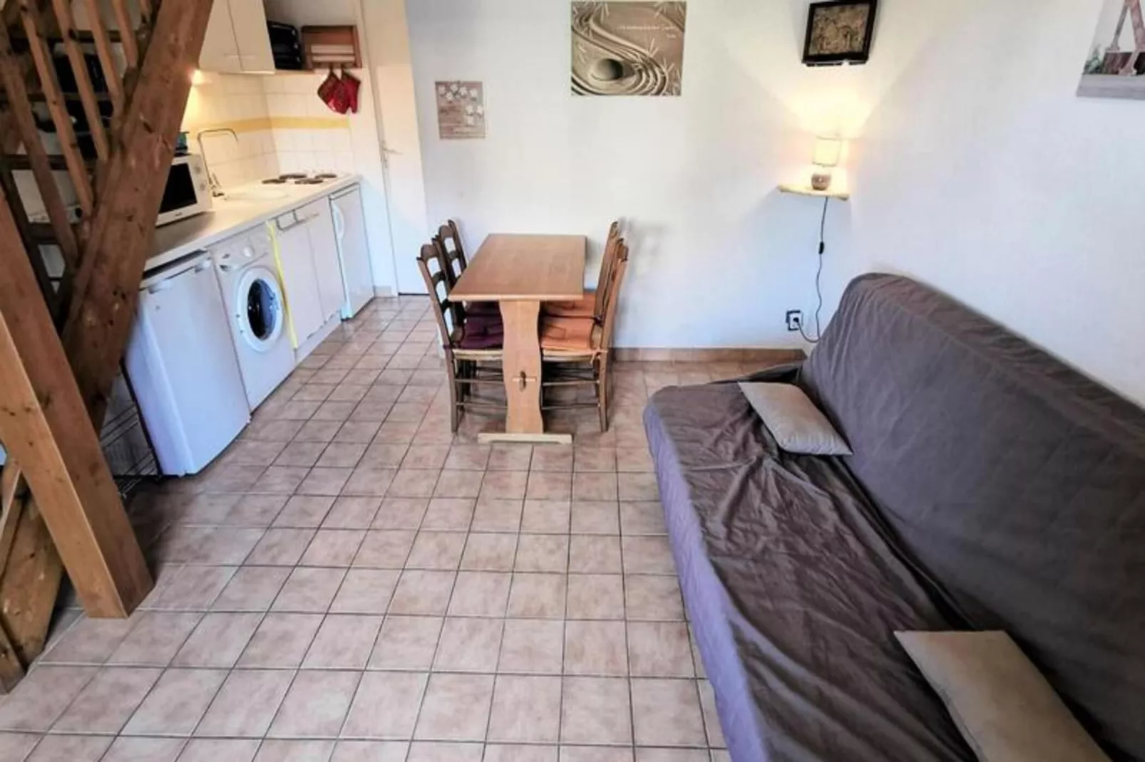 Résidence Maisons De La Plage-Woonkamer