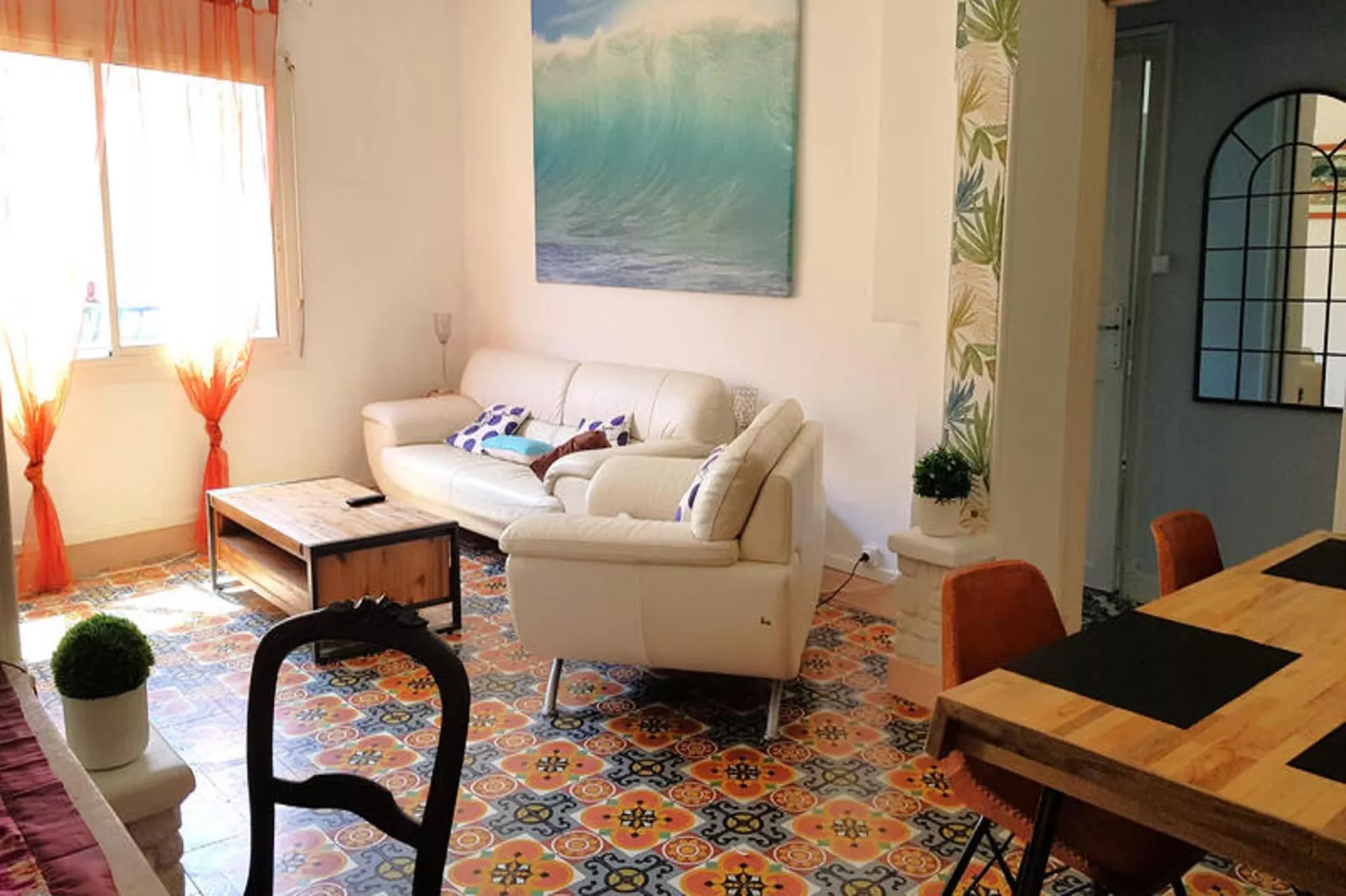 Résidence Comete-Woonkamer