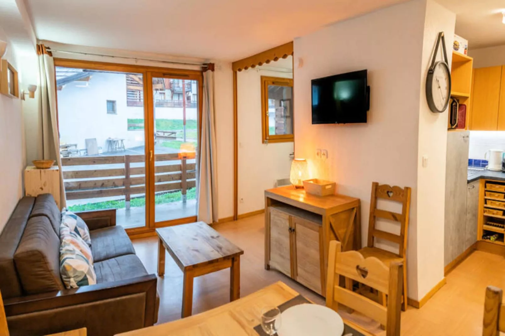 Résidence Le Parc Des Airelles - Woonkamer