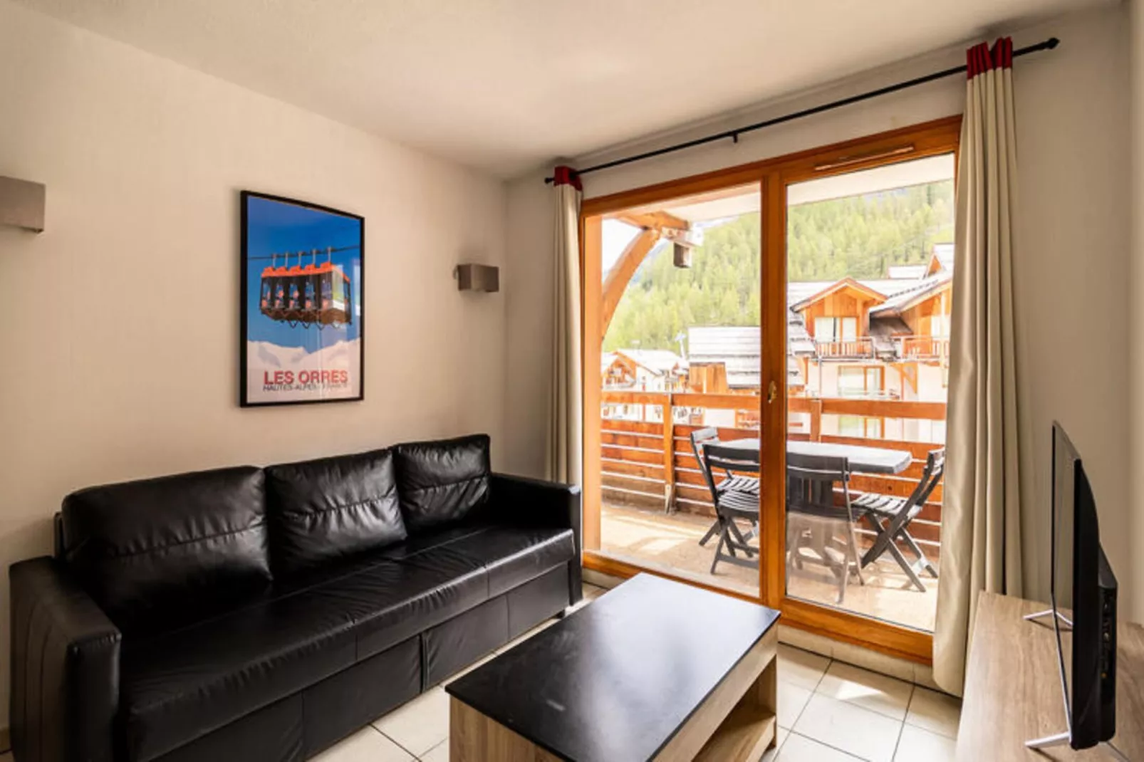 Résidence Le Balcon Des Airelles-Woonkamer