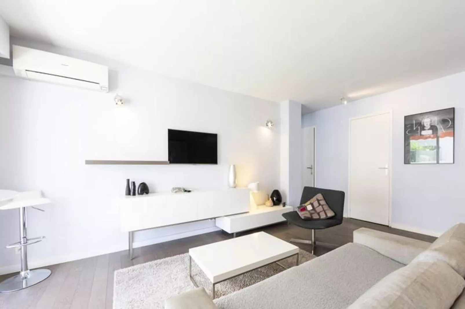 Résidence Moderne Appartement 2 Chambres/1 Salle De Bain, Terrasse Calme/aper&ccedil;u Mer-Woonkamer