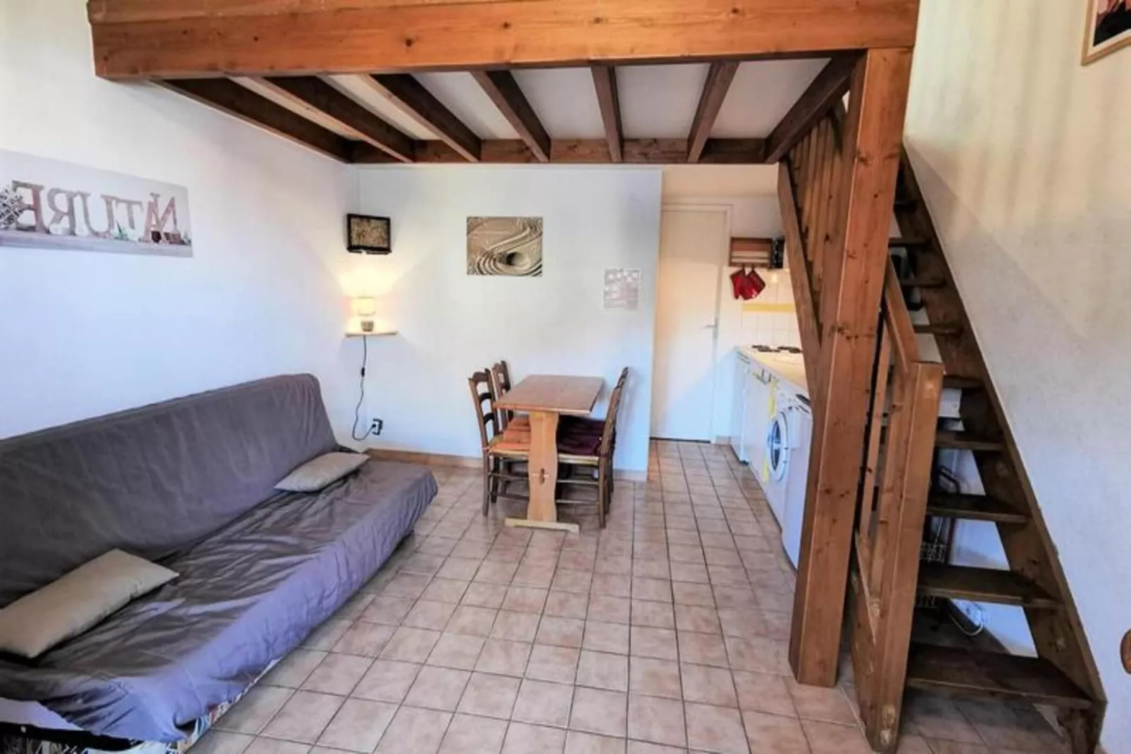 Résidence Maisons De La Plage-Woonkamer