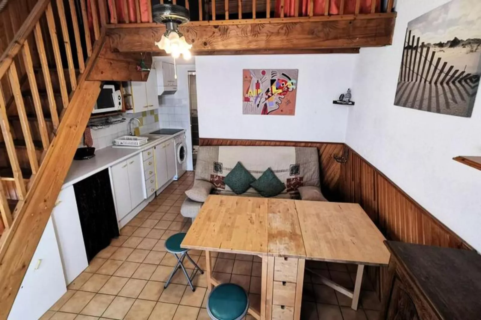 Résidence Maisons De La Plage-Woonkamer