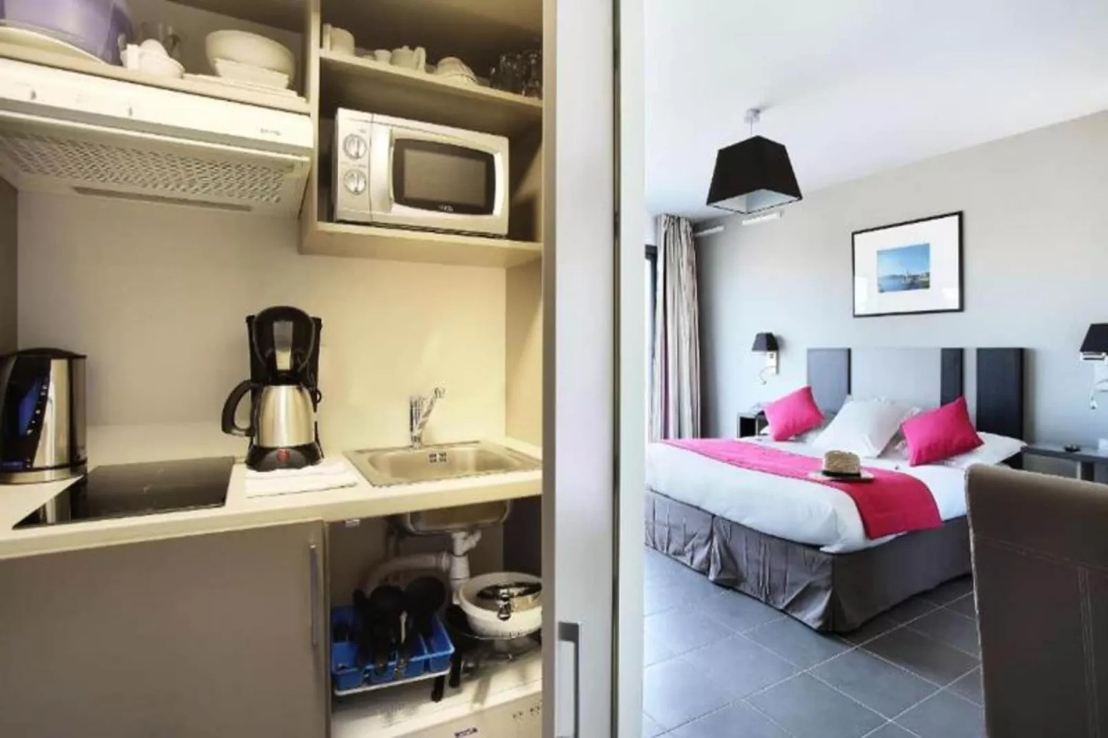 Appart'hôtel Odalys Prado Castellane-Slaapkamer