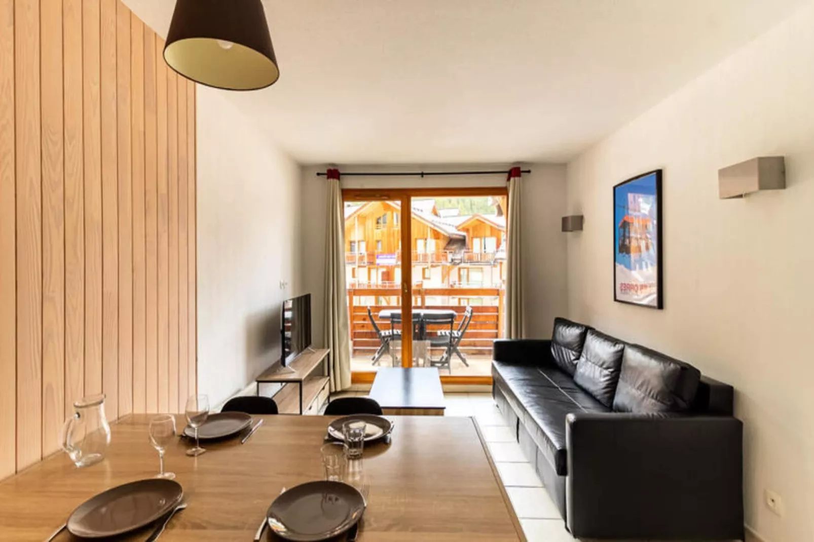 Résidence Le Balcon Des Airelles-Woonkamer