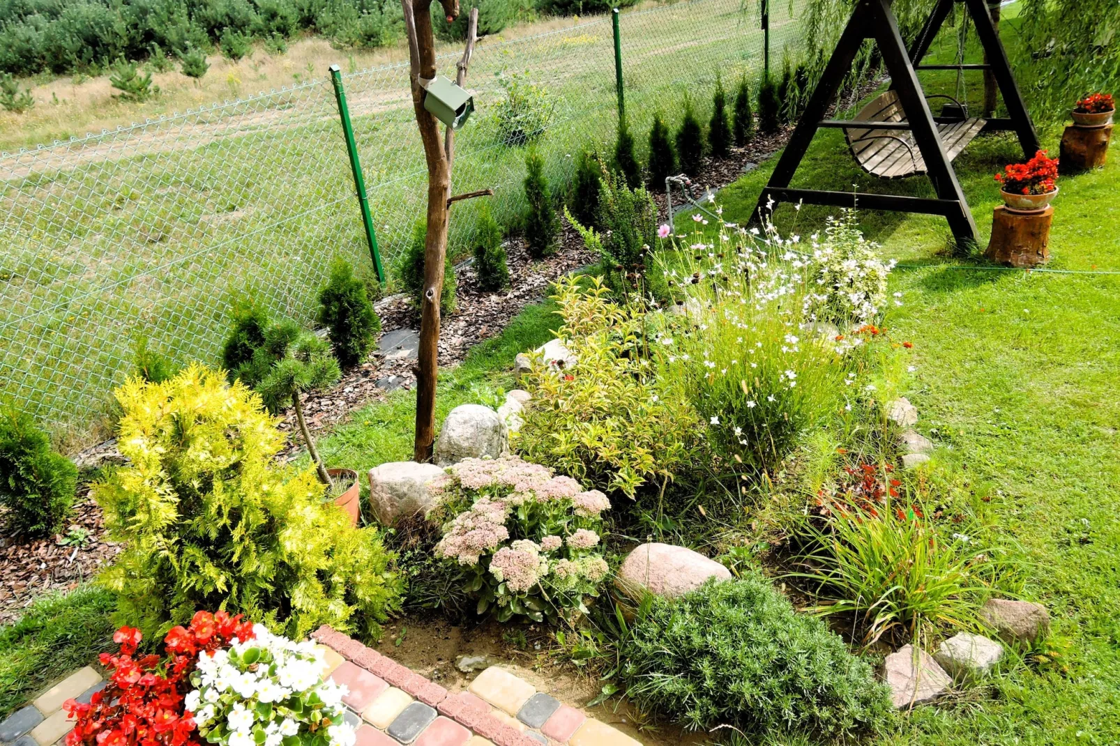 Holiday home Kolczewo Leszowka-Tuinen zomer