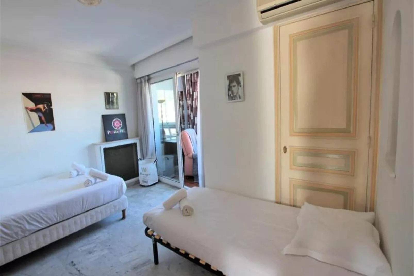 Résidence Appartement Climatis&eacute; 5 Voyageurs De 80 M2, Centre Ville Et Croisette-Slaapkamer