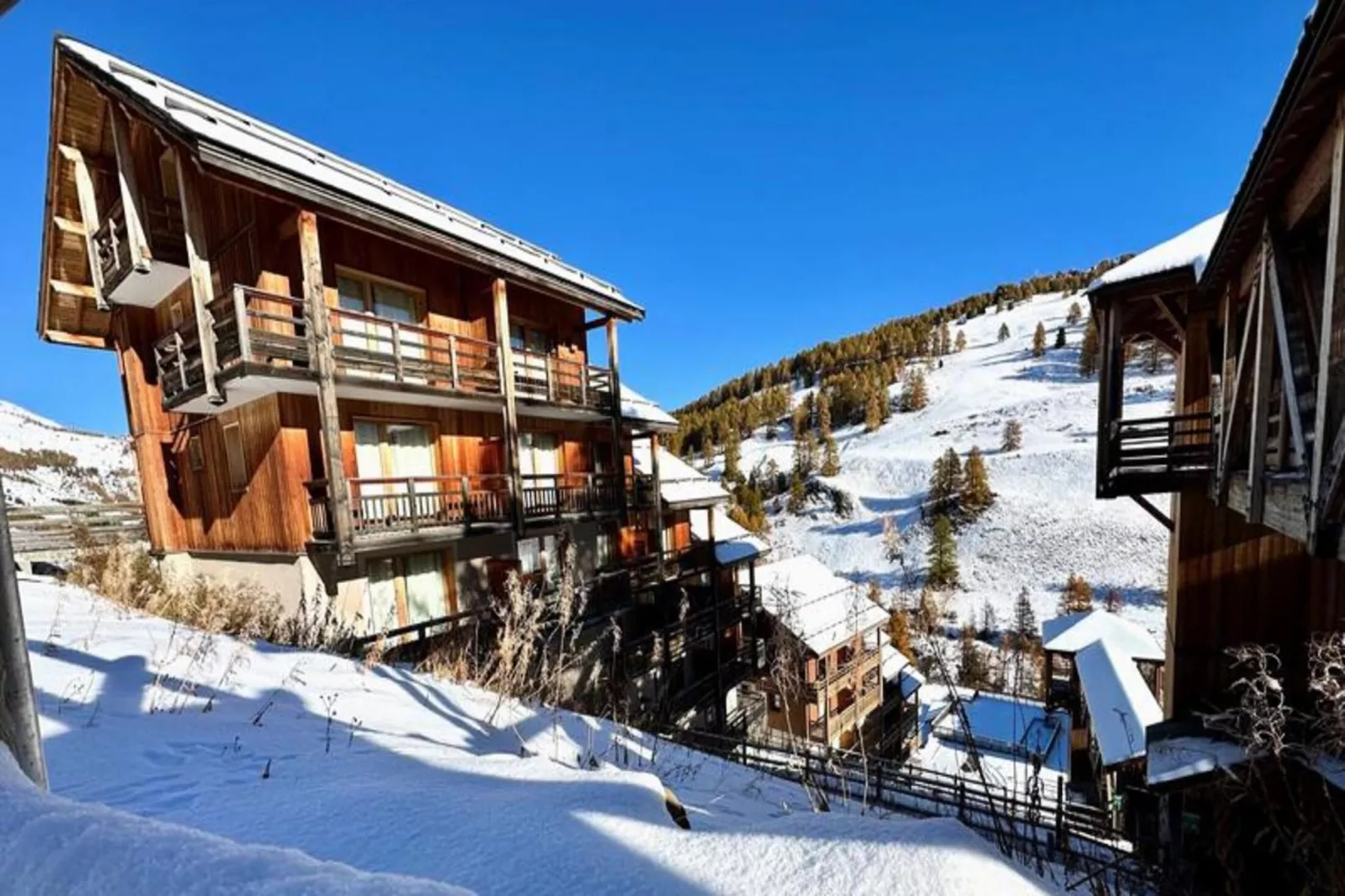 Résidence Le Hameau Des Rennes - Uitzicht winter