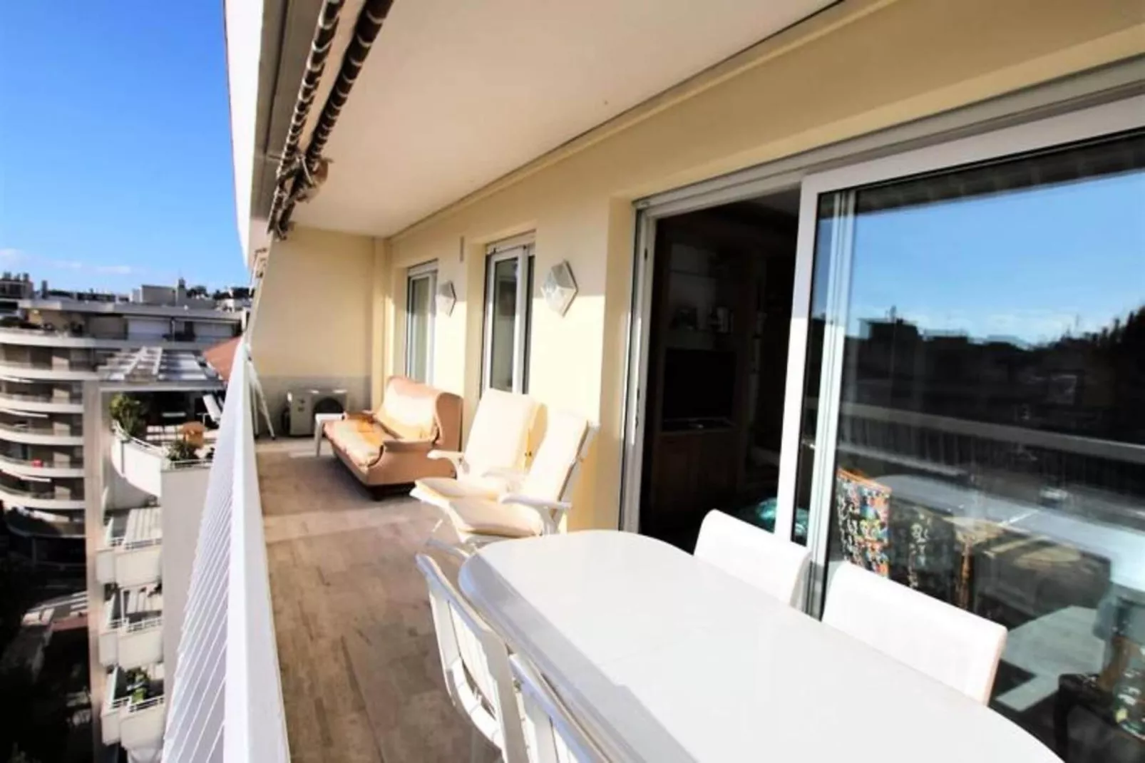 Résidence Appartement Climatis&eacute; 5 Voyageurs De 80 M2, Centre Ville Et Croisette-Terrasbalkon