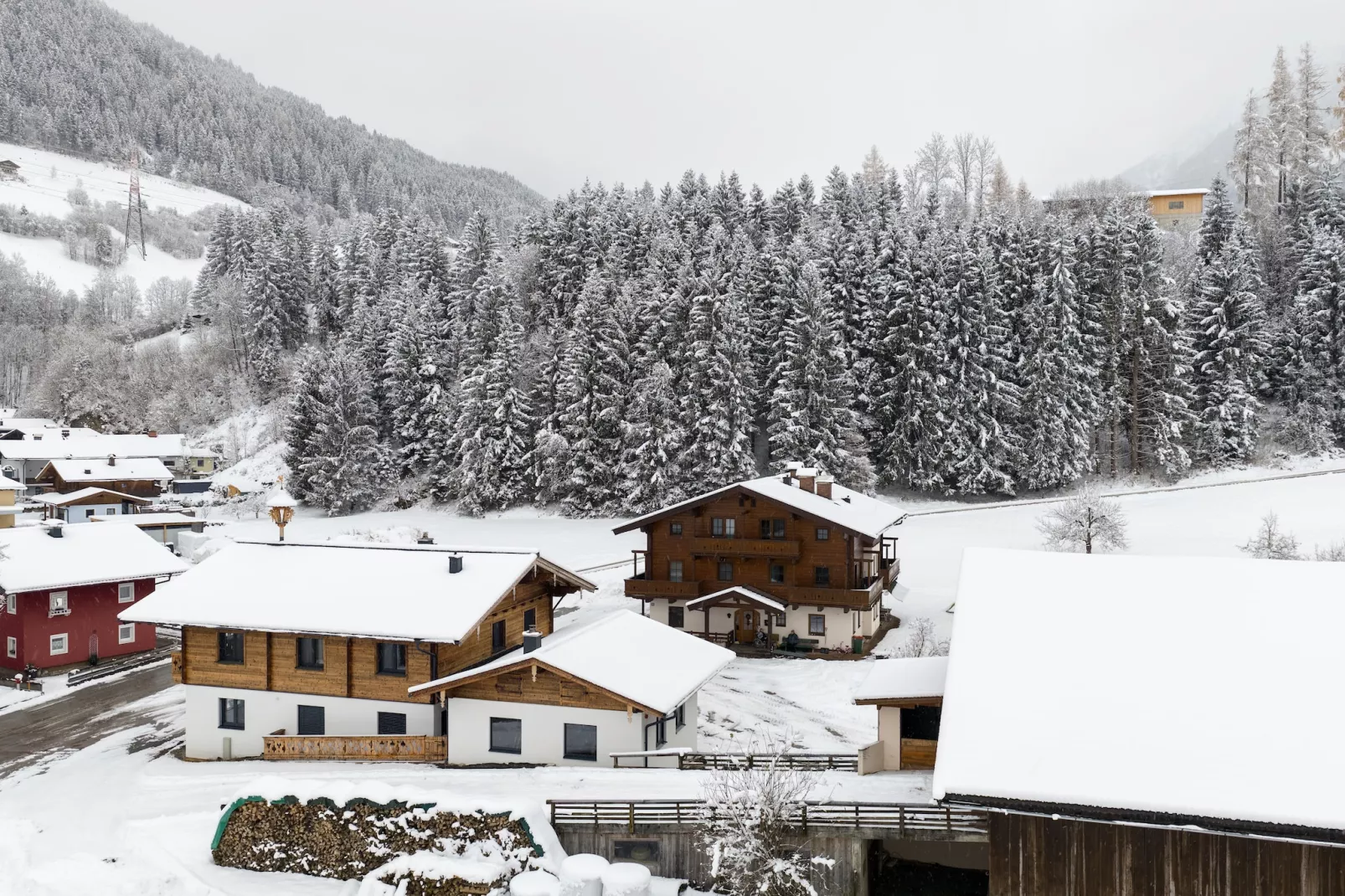 Apartment "Sonnberg & Schattberg"-Uitzicht winter