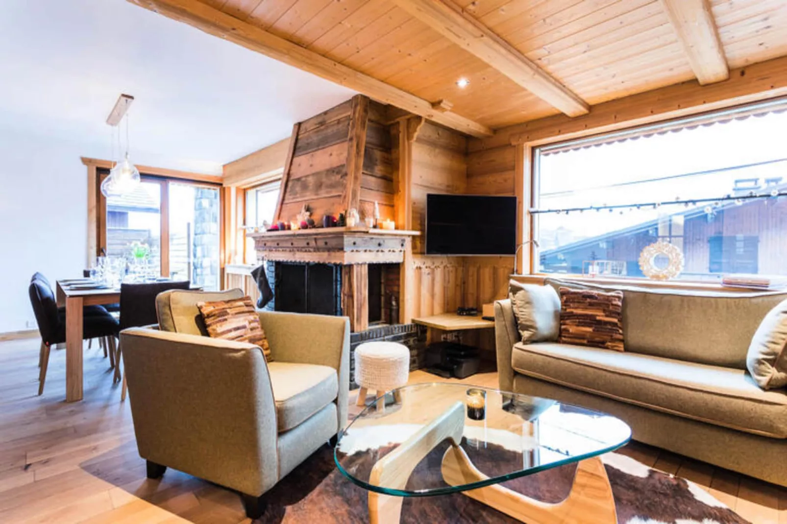 Chalet Le Blizzard-Woonkamer