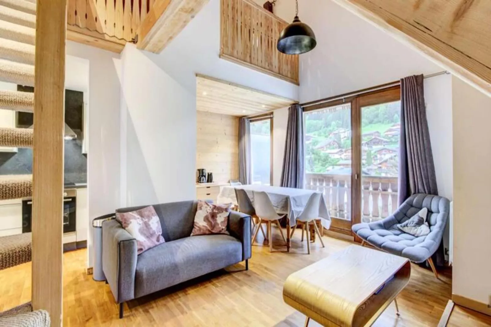 Résidence Neige Et Soleil-Woonkamer