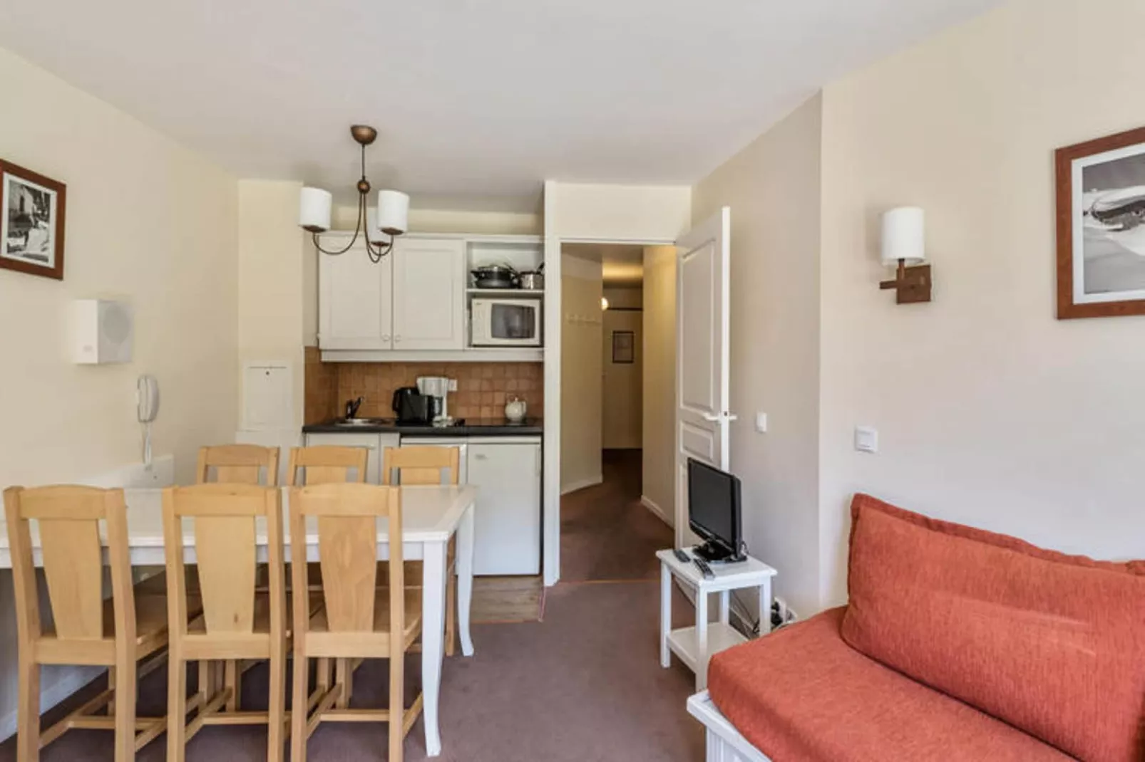 Résidence Sépia-Woonkamer