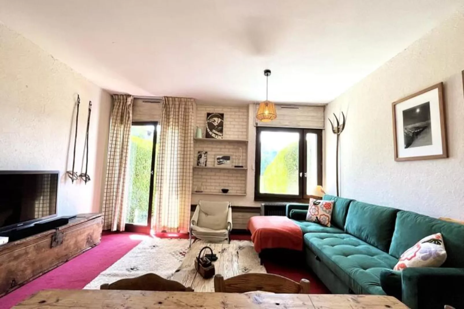 Nid Douillet Au Pied Des Pistes Avec Jardin-Woonkamer