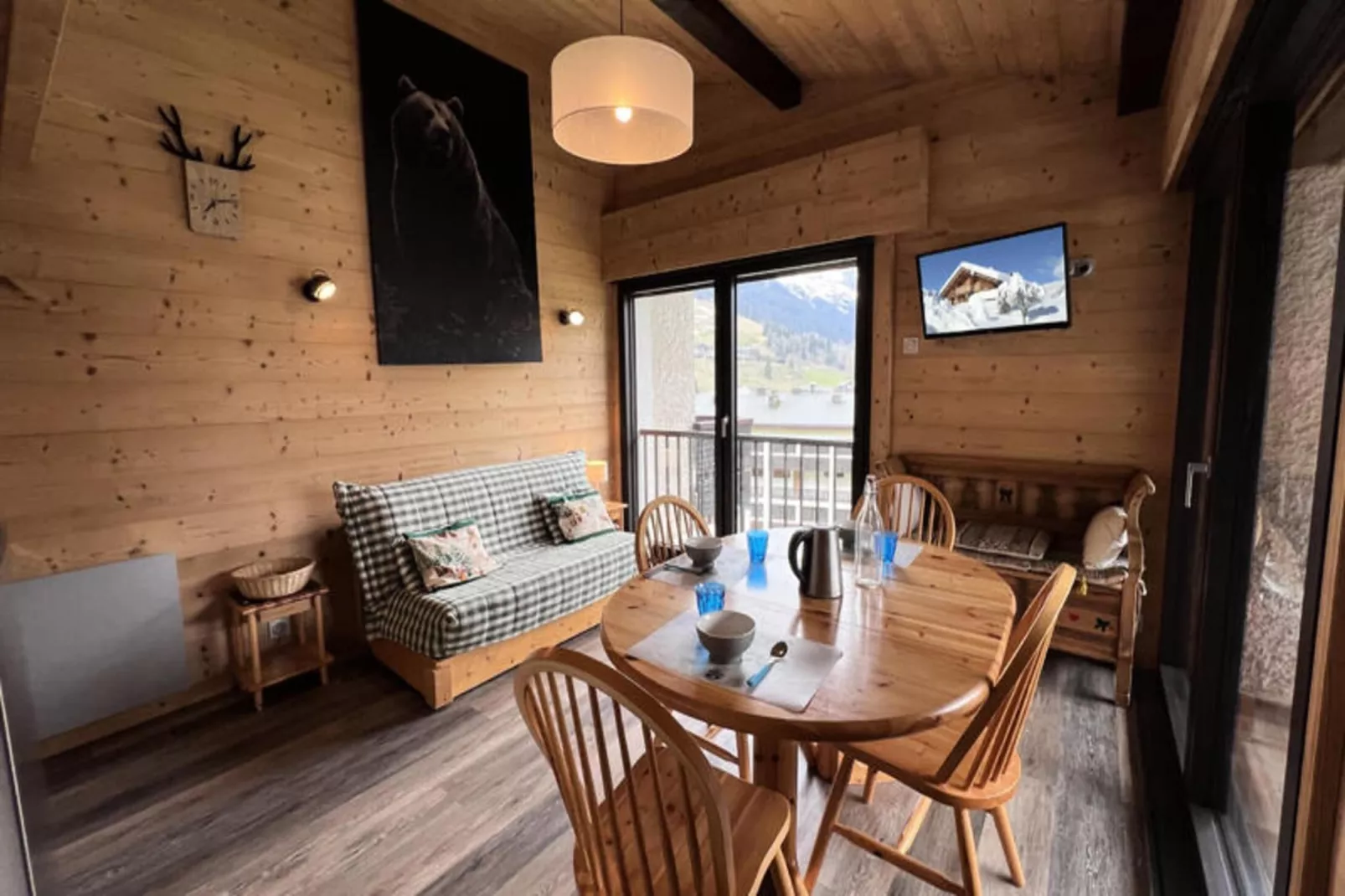 Appartements à La Clusaz-Woonkamer