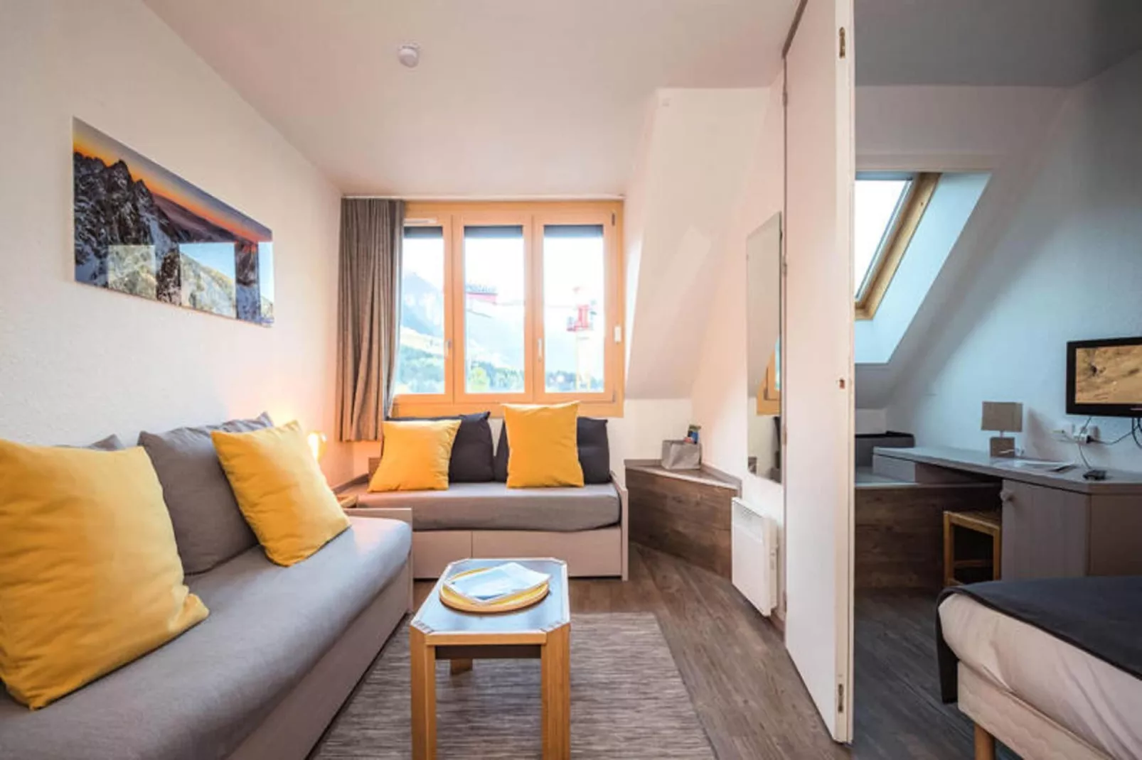 Résidence Chamois Blanc-Woonkamer