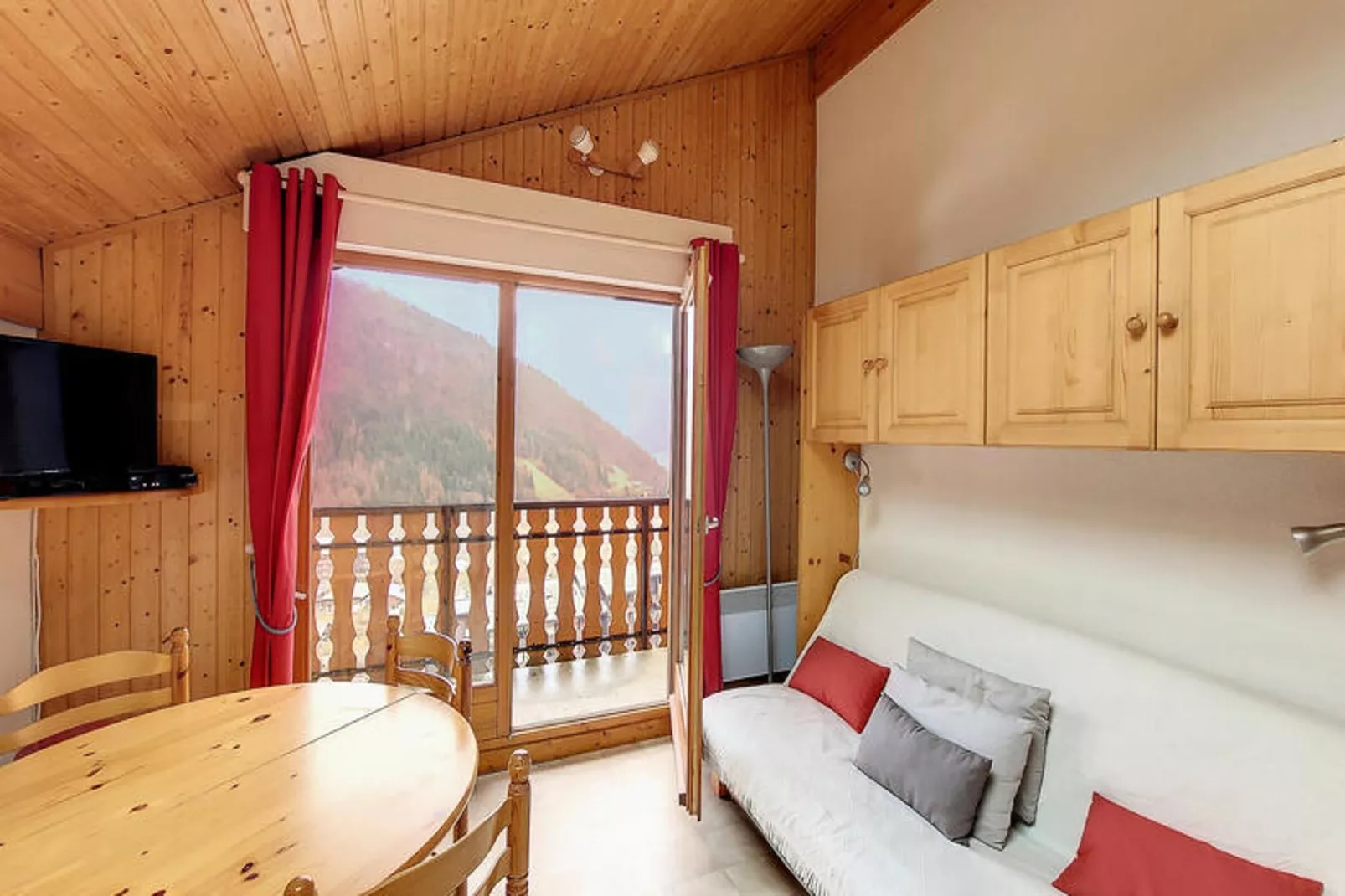 Appartements à Saint Jean d'Aulps-Woonkamer