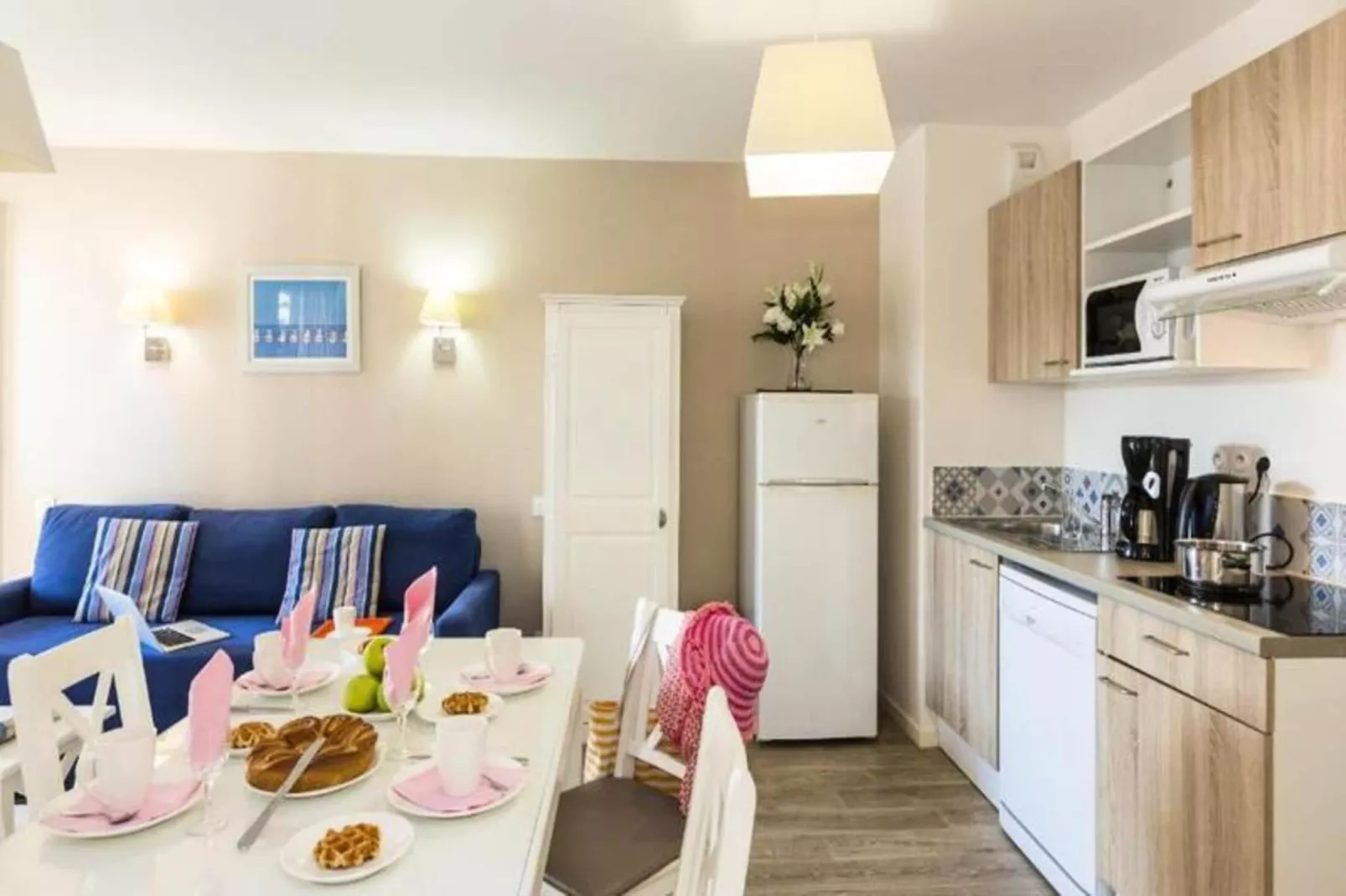 Résidence Prestige Odalys de la Plage-Woonkamer