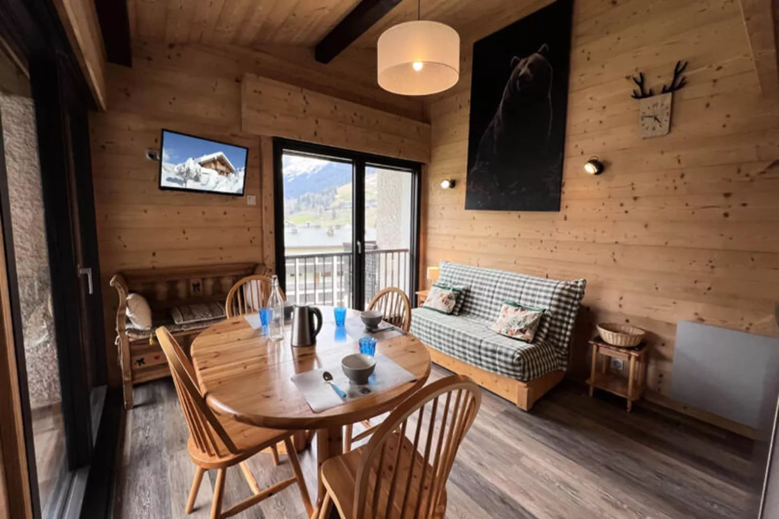 Appartements à La Clusaz-Woonkamer