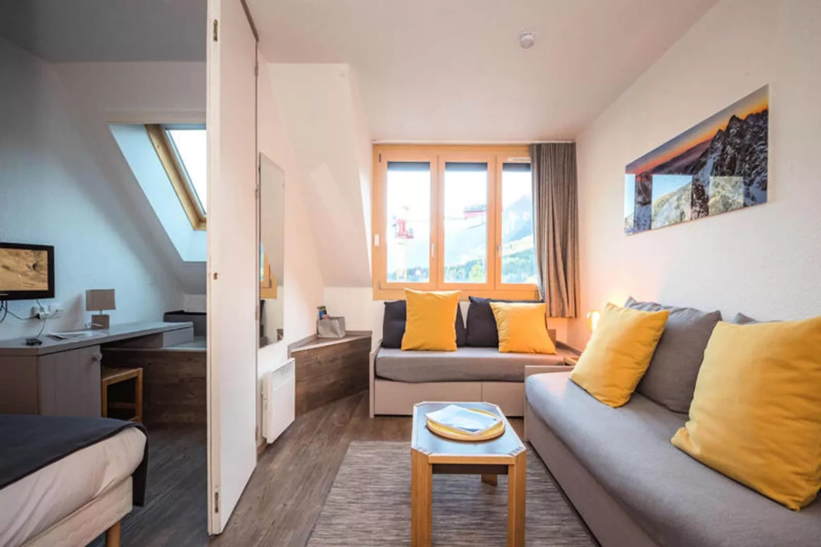 Résidence Chamois Blanc-Woonkamer