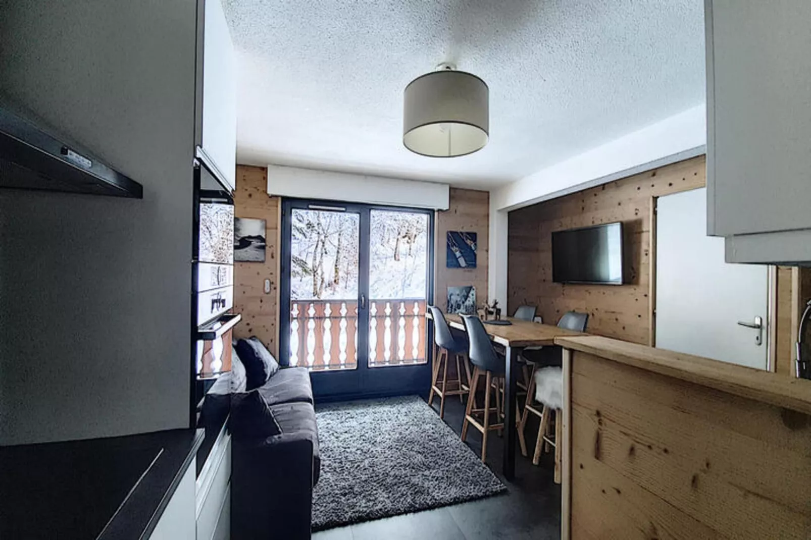 Appartements à Saint Jean d'Aulps-Woonkamer