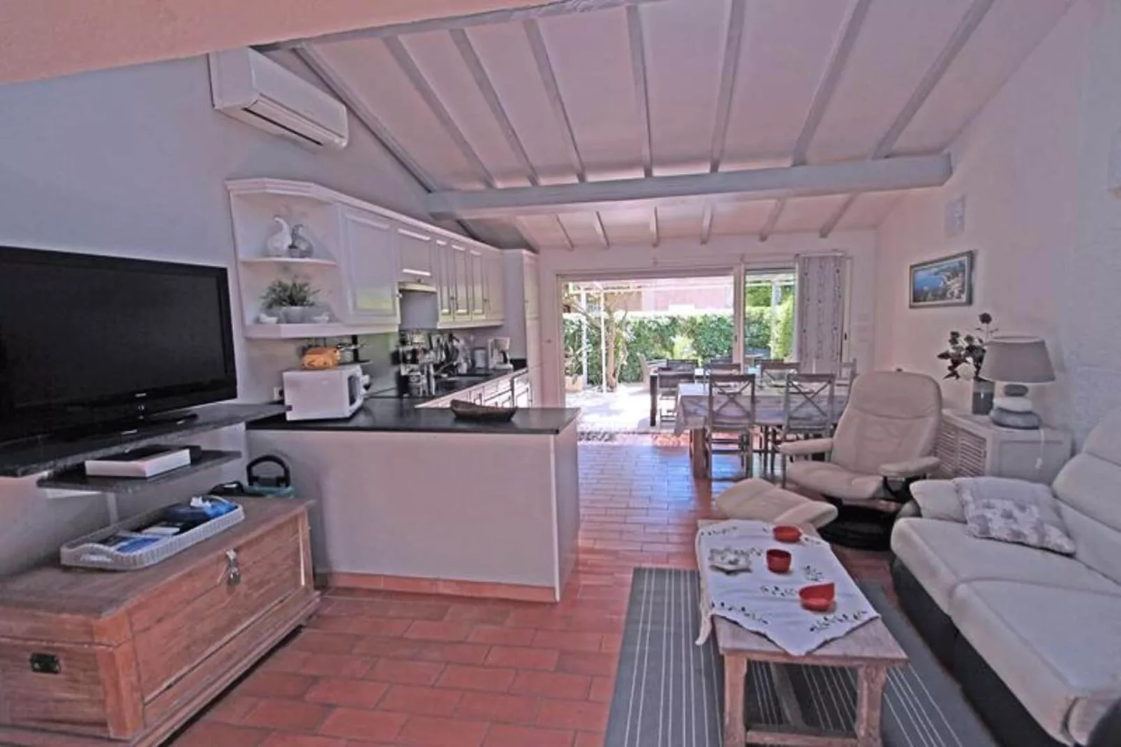 Résidence Les Bleuets D'azur-Woonkamer