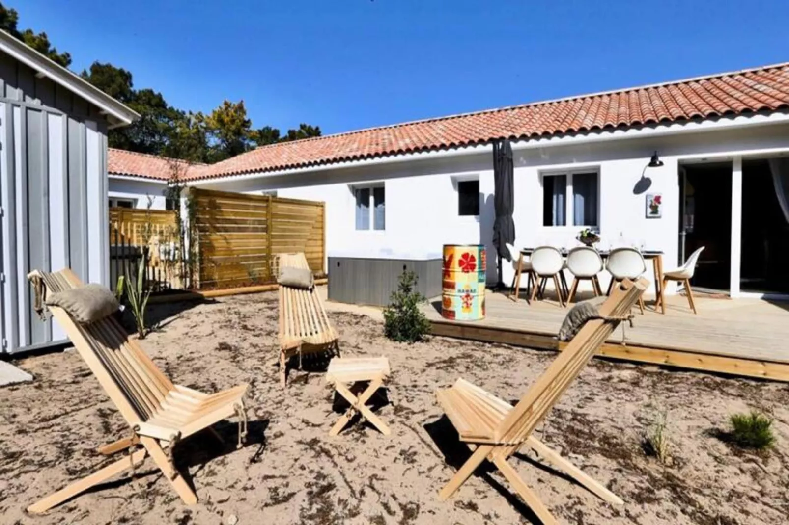 Villa Hawa&iuml; - Domaine Le Sherwood-Woonkamer