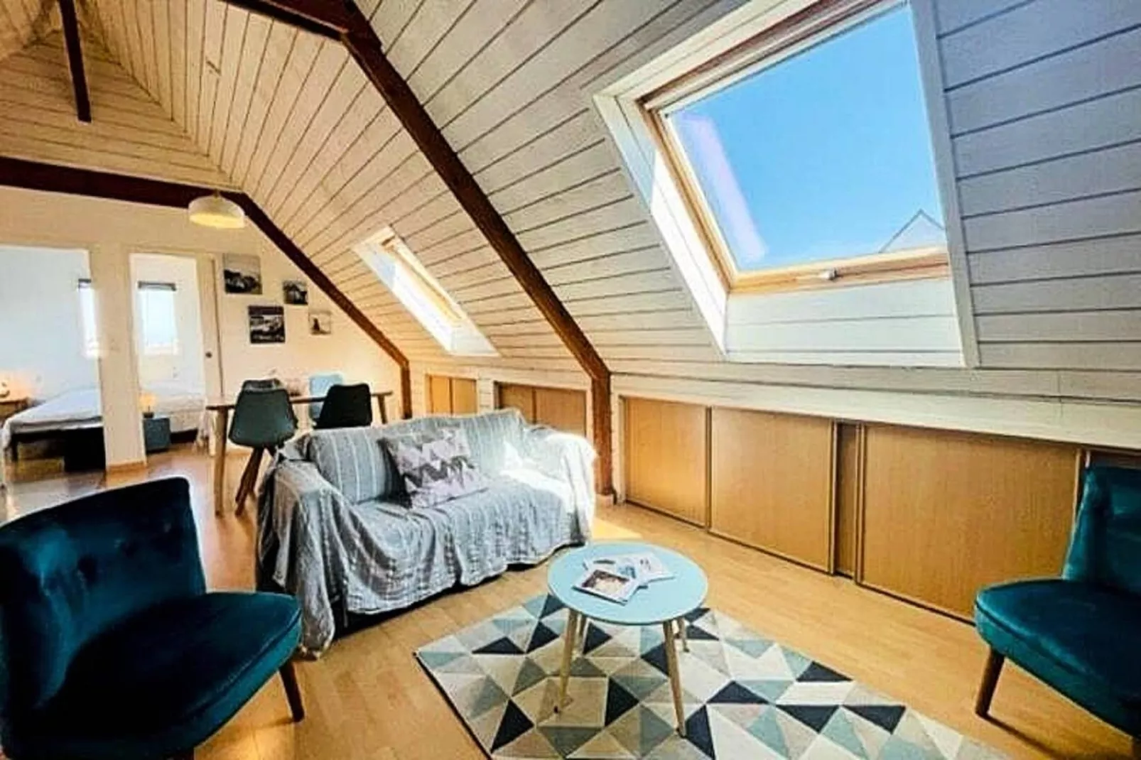 Résidence Rue De Port Haliguen-Woonkamer