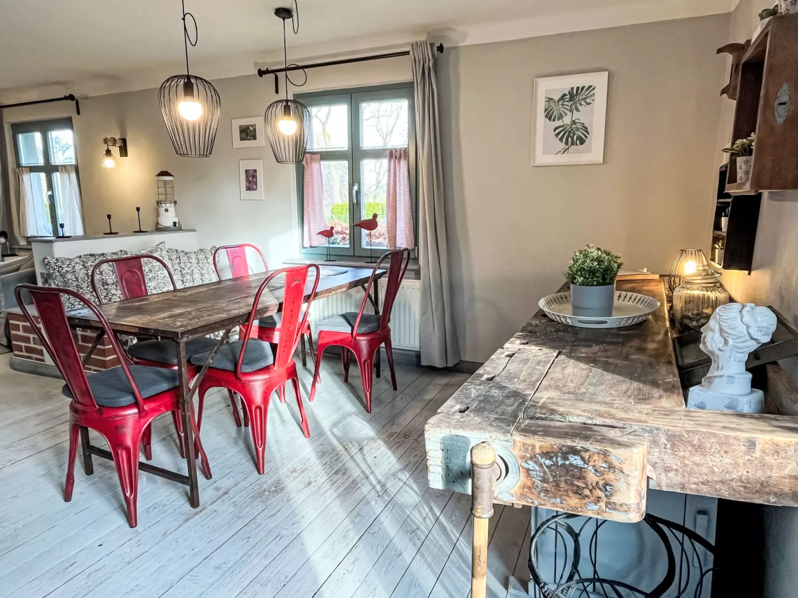 Reetgedecktes Ferienhaus Seelchen-Binnen