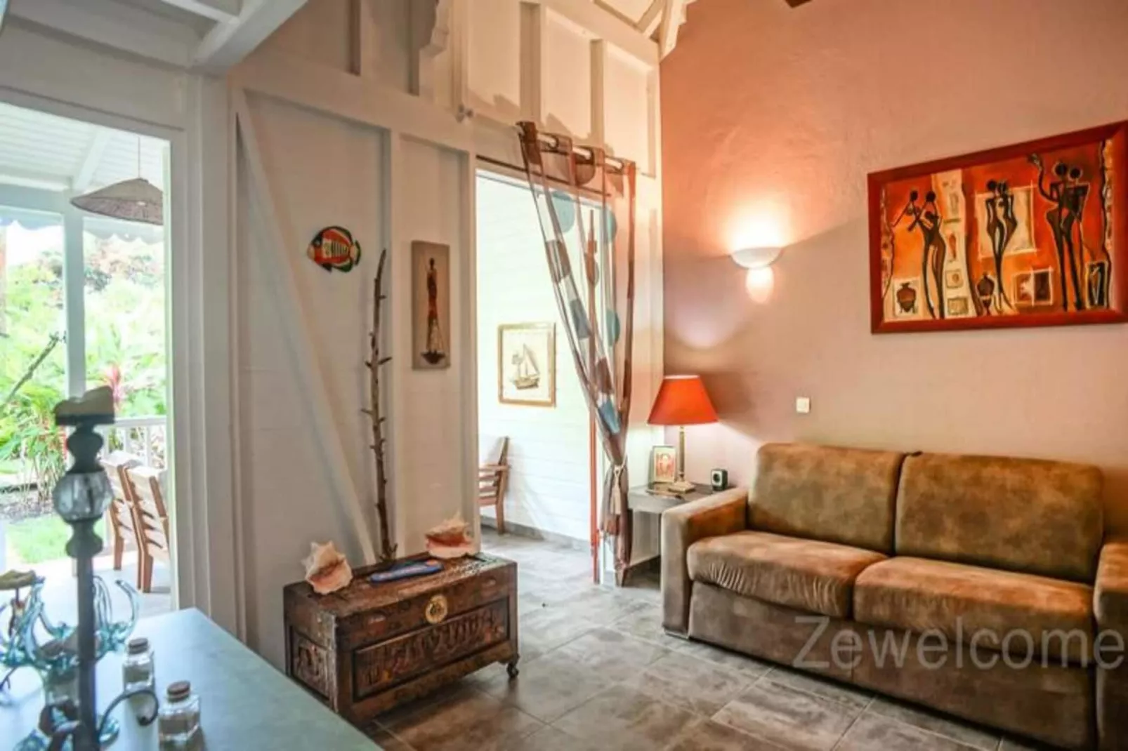 Bungalow Palm-Buitenkant zomer