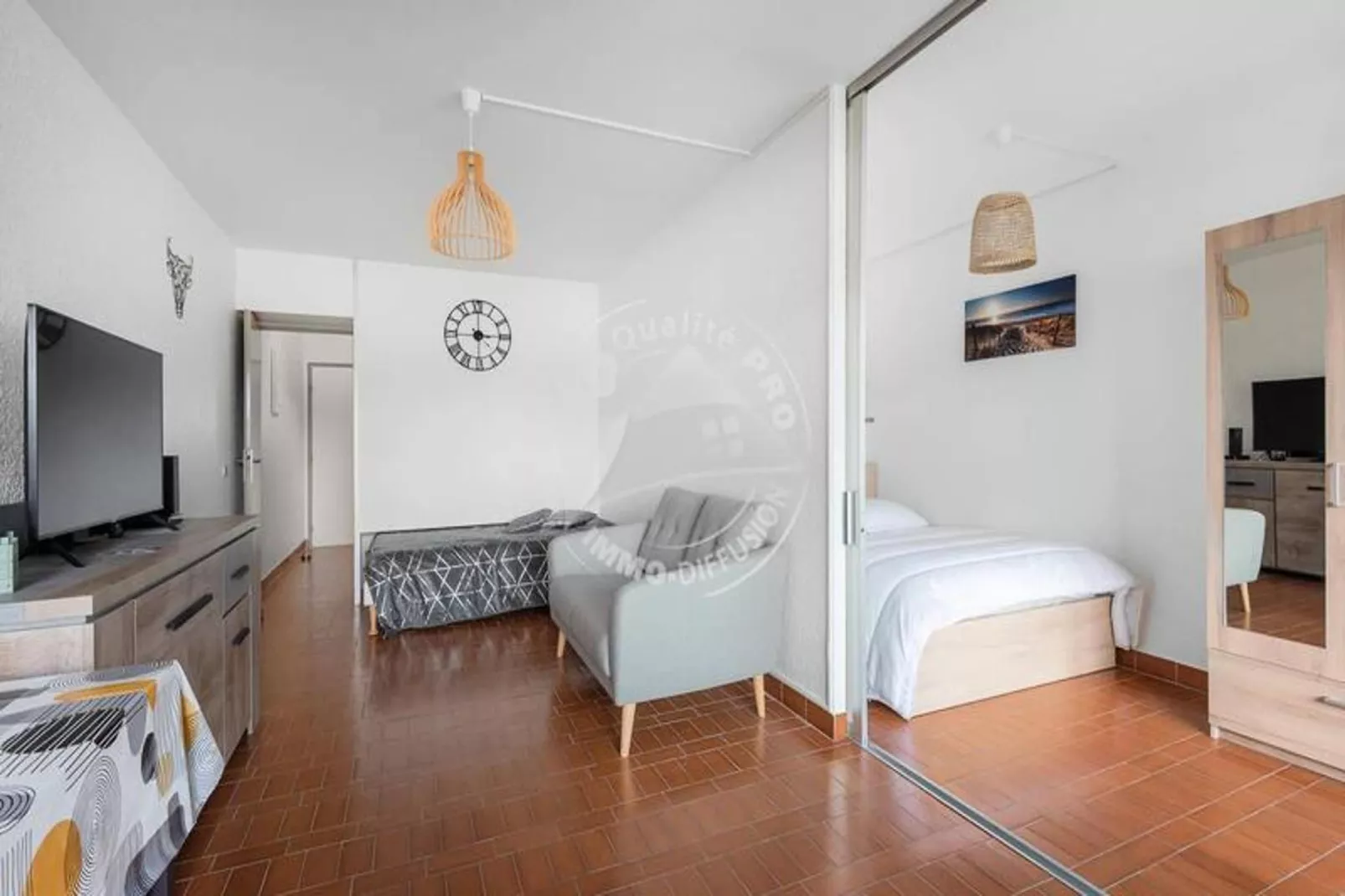 Résidence "le Quai Aux Fleurs"-Woonkamer