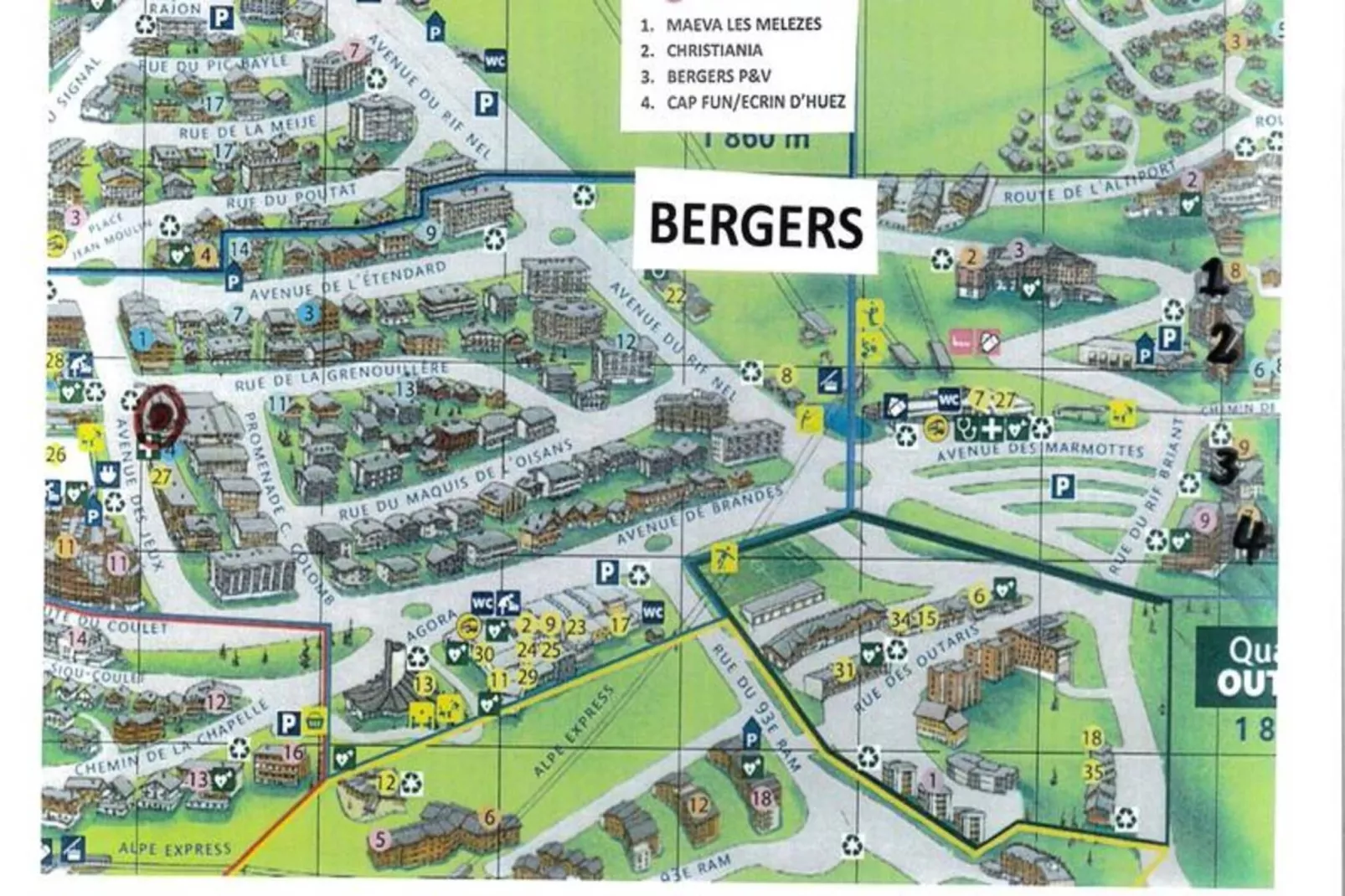 Résidence Christiania-Buitenkant zomer